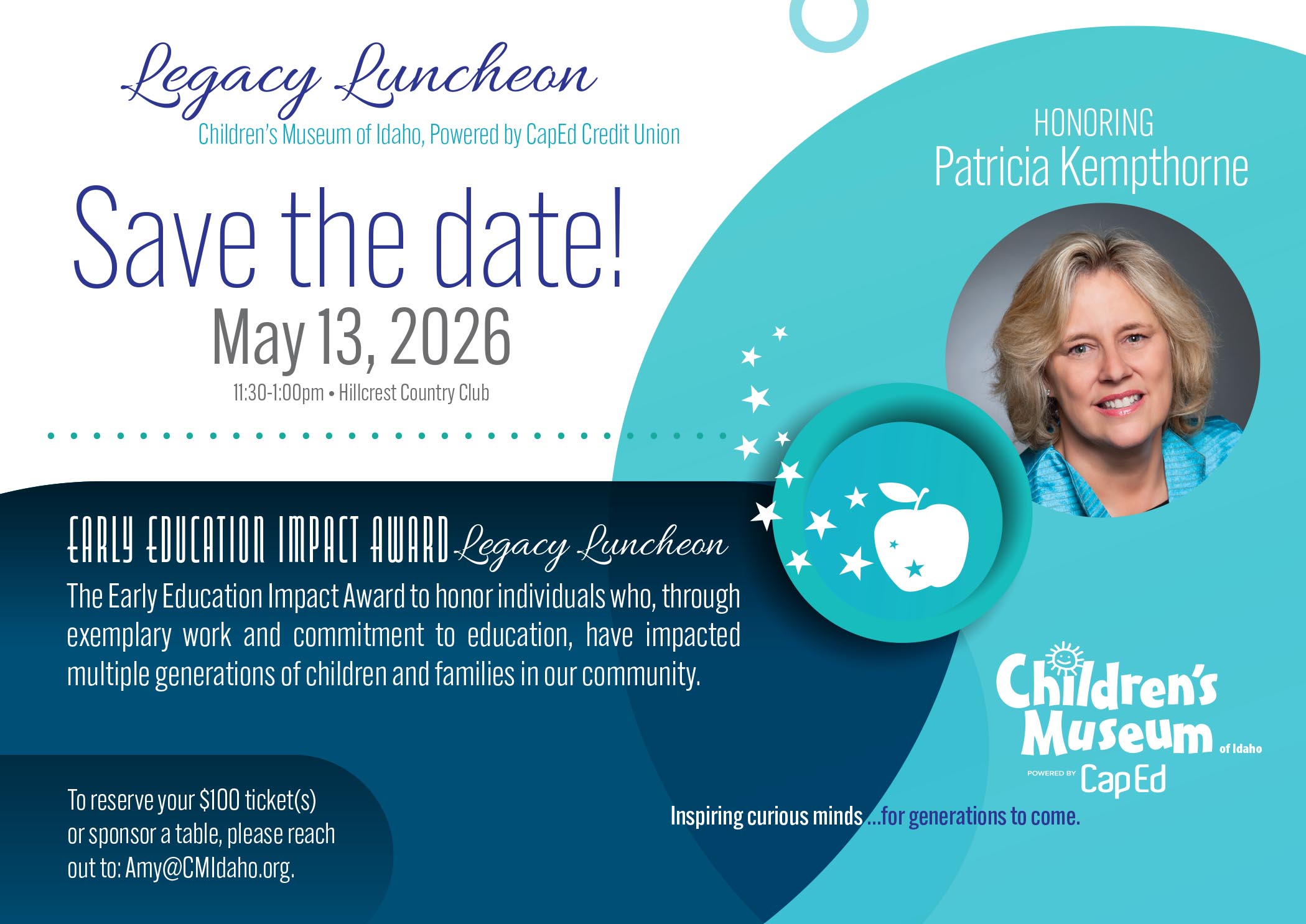 Legacy Luncheon Save the Date Flyer