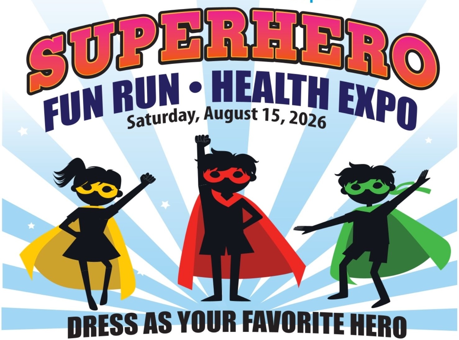 Superhero Fun Run Flyer